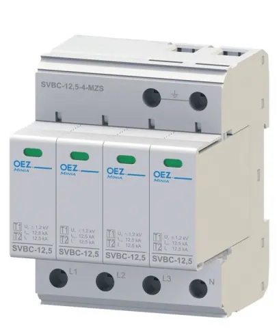 svodič přepětí typ B+C, 12,5 kA, SVBC-12,5-4-MZ /OEZ:40623/