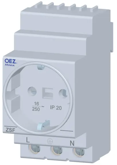 zásuvka modulová ZSF-03 koncová, provedení schuko /OEZ:37292/