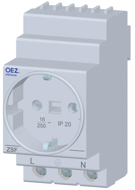 zásuvka modulová ZSF-03 koncová, provedení schuko /OEZ:37292/
