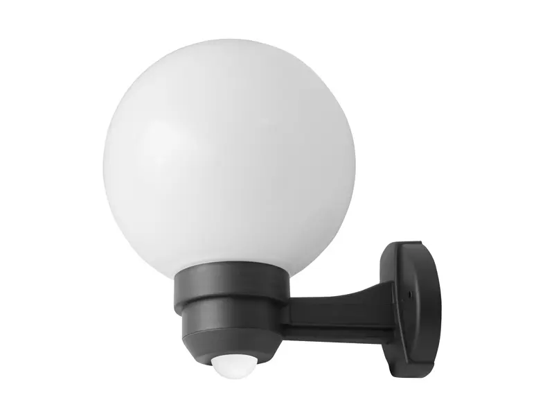 svítidlo Panlux PARK S + senzor černá/mléčná 60W/E27 průměr 20cm