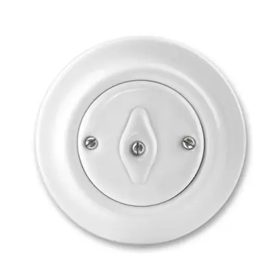 vypínač otočný č.6 DECENTO 3560K-C06345 bílá-porcelán