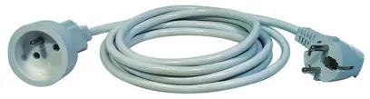 prodlužka 1-zásuvka/10m E0110 (NFL-001) bílá *P0110 PVC 3x1