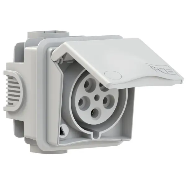 zásuvka pod omítku PCE 895-6gv 32A 5pól IP44 šedá