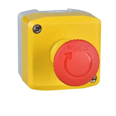 ovládač nouzového zastavení XALK178G s aretací ve skříni 1Z+2V