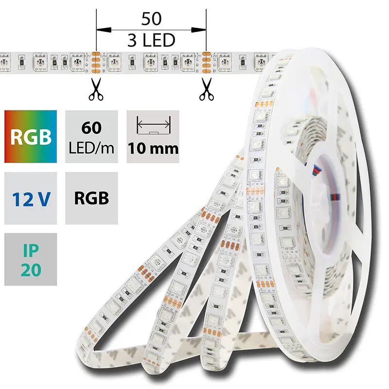 pásek LED ML-123.601.60.0  60LED/m 14,4W/m IP20  RGB