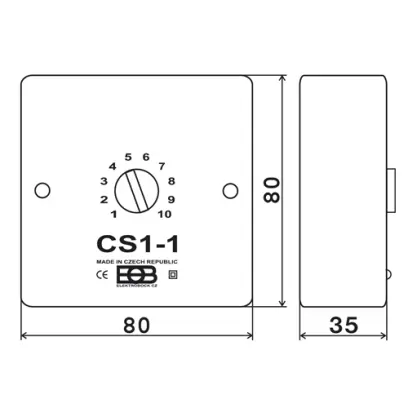 spínač časový CS1-2 Elektrobock