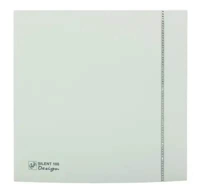 ventilátor SILENT 100 CZ DESIGN Swarowski white