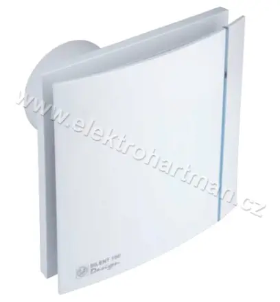ventilátor SILENT 100 CRZ DESIGN 3C tichý chod, zpět.klapka, doběh, kul.ložiska