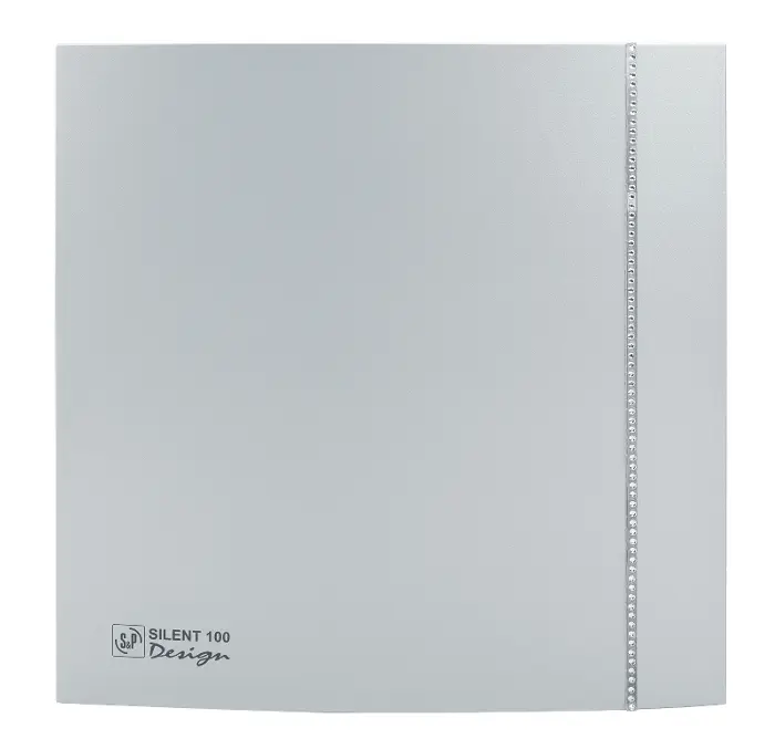 ventilátor SILENT 100 CZ DESIGN Swarowski Silver