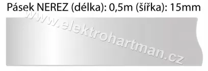 pásek nerezový k ZSA 16 délka 0,5m / I141368/