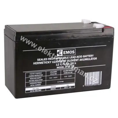 akumulátor 12V/9Ah,faston 6,3 mm OT 9-12 *B9675