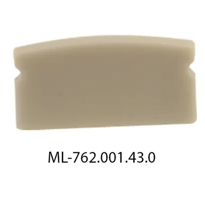 koncovka pro PQ bez otvoru ML-762.001.43.0 šedá barva