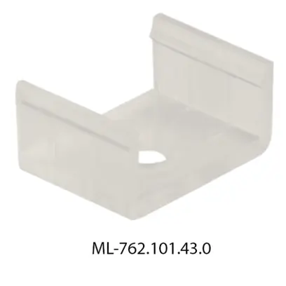 příchytka transparentní ML-762.101.43.0 pro profil PQ, PR, PS, 17,2x8mm