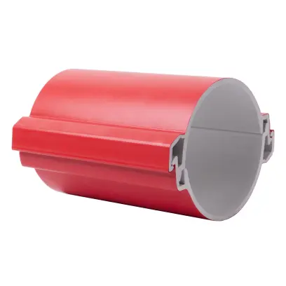 chránička dělená KOPOHALF PVC 06110P/2 BA červená, rozložená, 750N/20cm