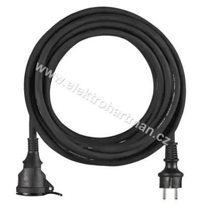 prodlužka 1-zásuvka/10m guma 3x1,5 *P01710