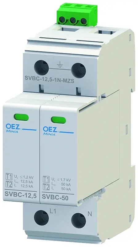 svodič přepětí typ B+C, 12,5 kA, SVBC-12,5-1N-MZS /OEZ:40618/