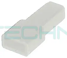 Kryt objímky jednopólový 6,3mm PE bílá, provozní teplota do +75°C KT 68 bílá