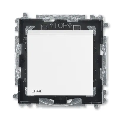 přepínač křížový, s krytem, řazení 7, IP44; bílá/bílá, design LEVIT