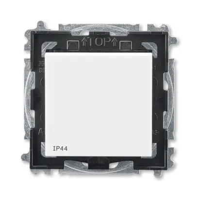 ovládač přepínací, řazení 6/0, IP44; bílá/kouřová černá, design LEVIT