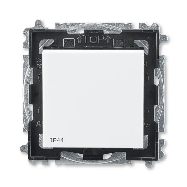 ovládač přepínací, řazení 6/0, IP44; bílá/kouřová černá, design LEVIT