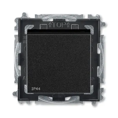 ovládač přepínací, řazení 6/0, IP44; onyx/kouřová černá, design LEVIT M