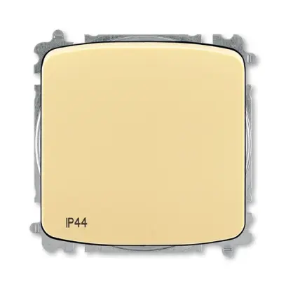 ovládač přepínací, s krytem, řazení 6/0, IP44, bezšroubové svorky; béžová, design TANGO
