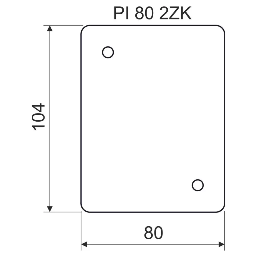 podložka izolační PI 80 2ZK Kopos