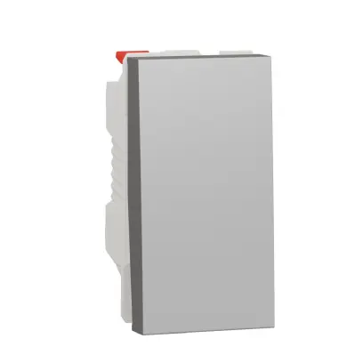 přepínač střídavý řazení 6, 1M, Aluminium Unica NU310330