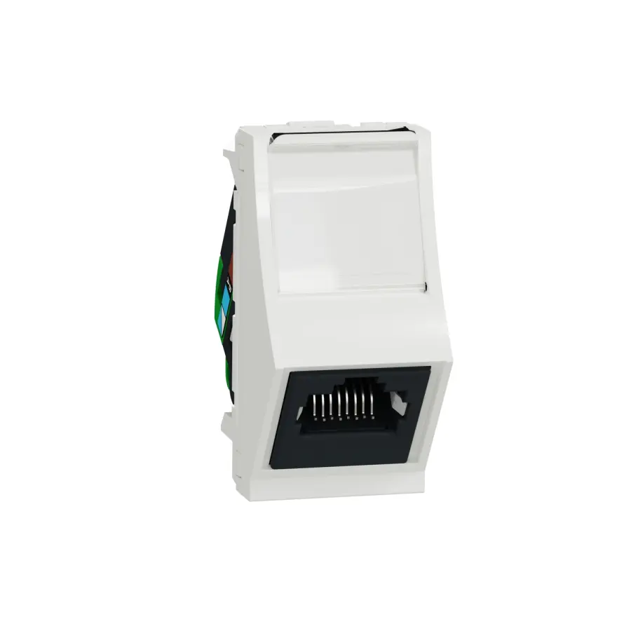 zásuvka datová zkosená RJ45 Kat.6 STP, 1M, Bílá Unica NU340618