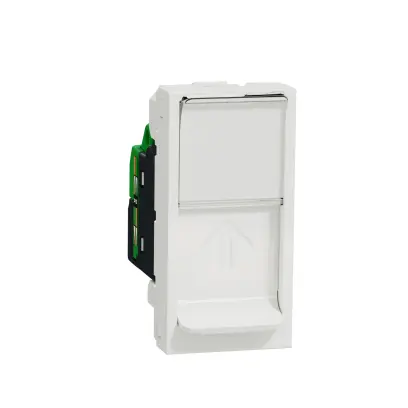 zásuvka datová 1xRJ45 Kat.6 STP, 1M, Bílá Unica NU341618