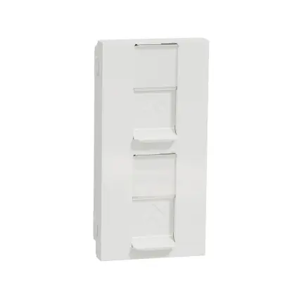 zásuvka datová 2xRJ45 Kat. 6A UTP, 4M, Bílá Unica NU348418