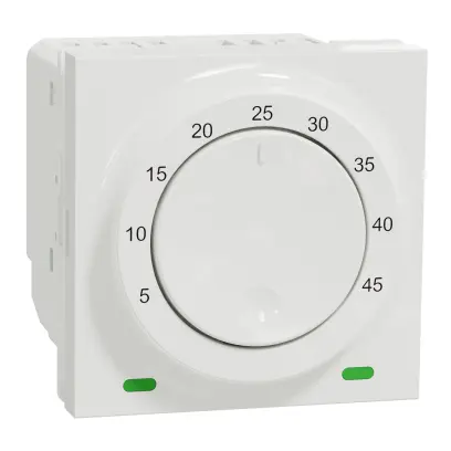 termostat podlahový otočný 2M, Bílý Unica NU350318