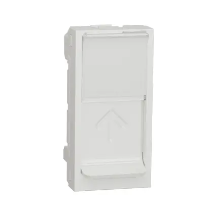 deska centrální RJ45 S-ONE 1M, Bílá Unica NU941018