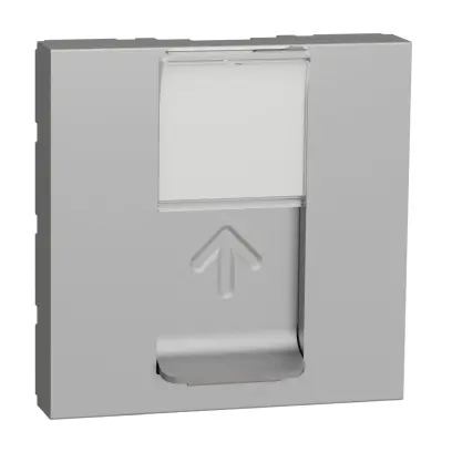 deska centrální RJ45 S-ONE, 2M, Aluminium Unica NU941130