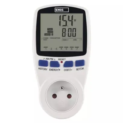 měřič spotřeby energie Emos P5805 Wattmetr, rozsah měření 2W–3680W