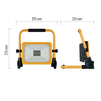 reflektor LED EMOS ACCO nabíjecí přenosný AKU 30W 3000lm 6500K IP54 doba 3-10 hod ZS2832