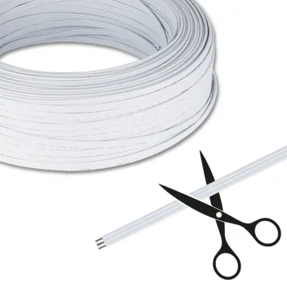 kabel 3x0,52mm2 plochý, bílý ML-733.034.37.0