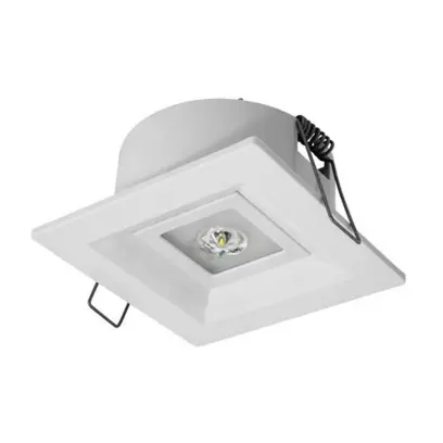 svítidlo nouzové MODUS LOVATO P vestavné, univerzální optika,3W LED 350 lm BASIC IP41 1h , svítící při výpadku, bílé