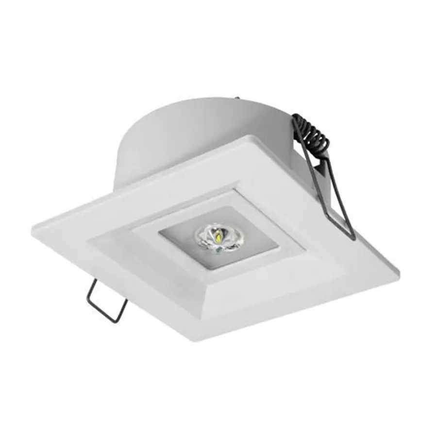 svítidlo nouzové MODUS LOVATO P vestavné, univerzální optika,3W LED 350 lm BASIC IP41 1h , svítící při výpadku, bílé