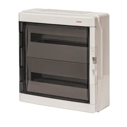 rozvodnice AcquaPLUS 39036 IP65, 36mod. (2x18M) na omítku, průhl.dveře, 464x430x160mm