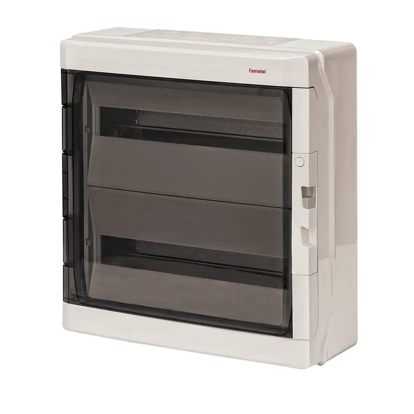 rozvodnice AcquaPLUS 39036 IP65, 36mod. (2x18M) na omítku, průhl.dveře, 464x430x160mm