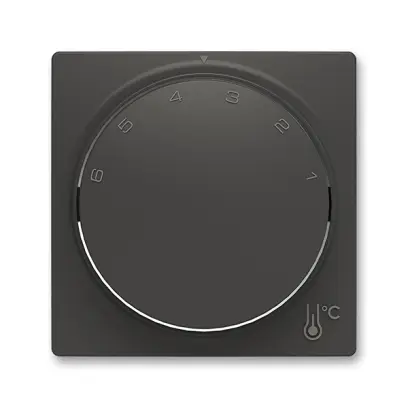 kryt termostatu prostorového s otočným ovládáním, s upevňovací maticí; Zoni, matná černá 3292T-A00300 237
