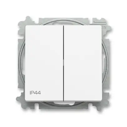přepínač sériový, s krytem, řazení 5, IP44; Zoni, matná bílá 3559T-A05940 240