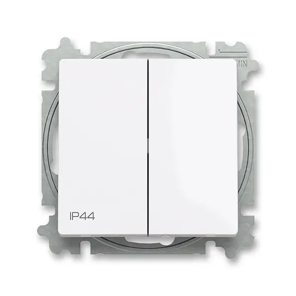 přepínač sériový, s krytem, řazení 5, IP44; Zoni, bílá 3559T-A05940 500