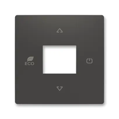 kryt pro termostat prostorový; Zoni, matná černá 6220T-A03000 237