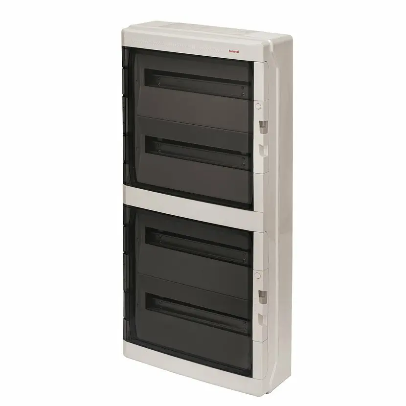 rozvodnice AcquaPLUS 39072 IP65, 72mod. (4x18M) na omítku, průhl.dveře, 878x430x160mm