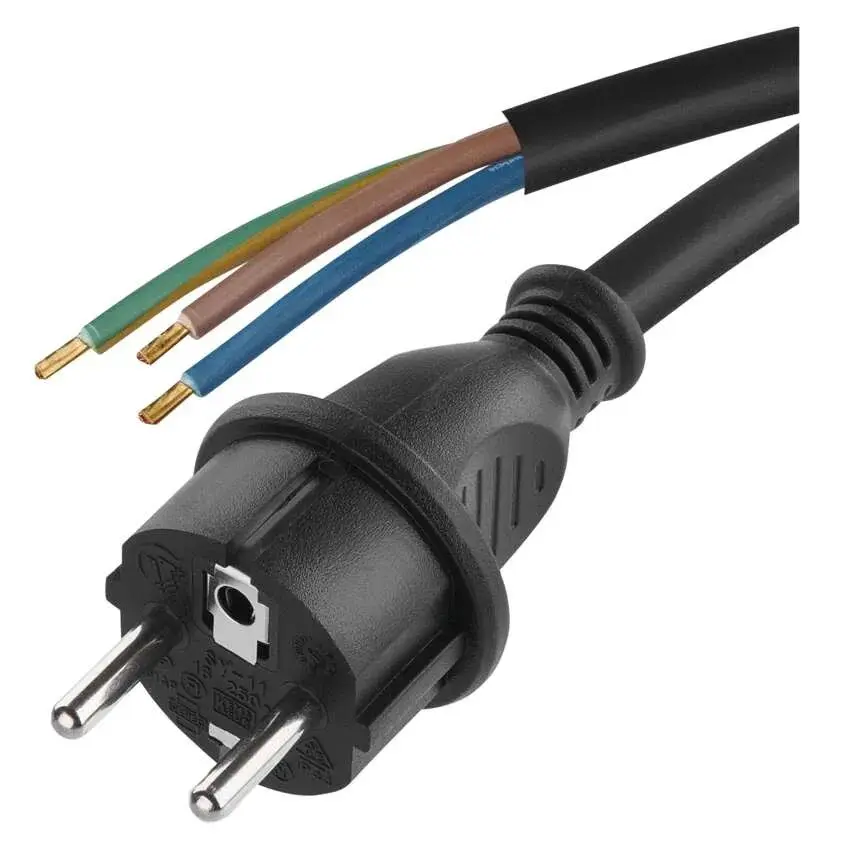 kabel flex 3x1,5/10m H07RN-F černá vidlice přímá S03210N *SY11