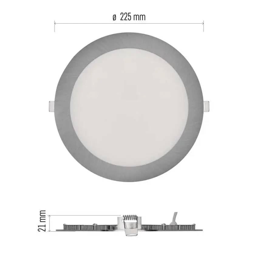 svítidlo LED EMOS NEXXO vestavné, kruh 22,5cm 18W 1600lm teplá/neutrální bílá ZD1243