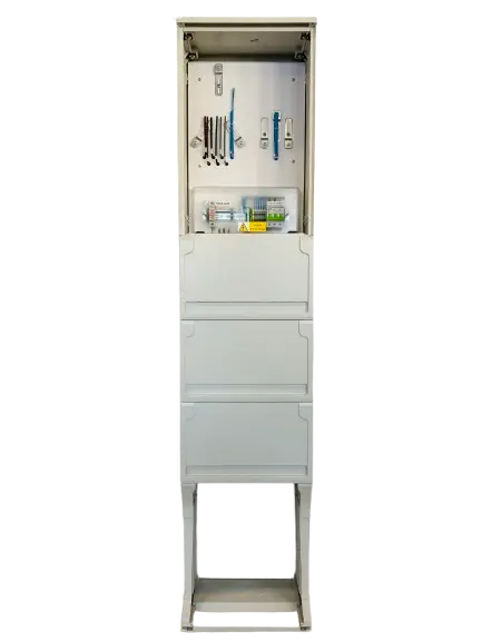 rozvaděč elektroměrový ER212/NKP7P 63A QM (3f 1/2S,-FVE) UNI 1bod. ESTA v pilíři, určeno pro ČEZ /11503/
