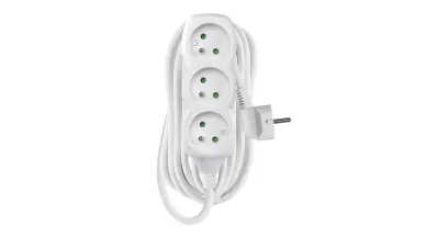 prodlužka 3-zásuvka/7m bílá P0317R PVC 3x1,5